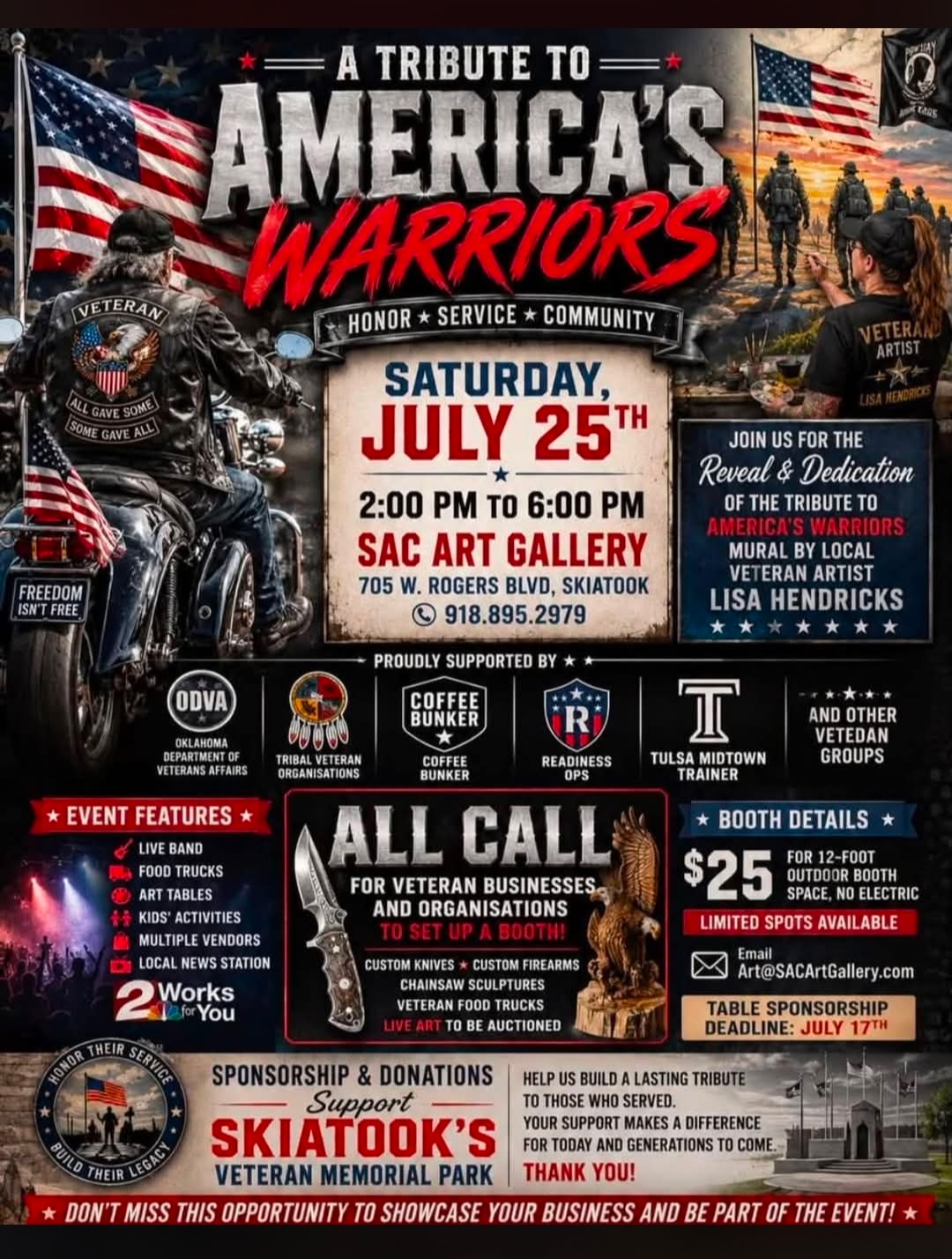 A Tribute to America's Warriors - Mural Reveal & Dedication
